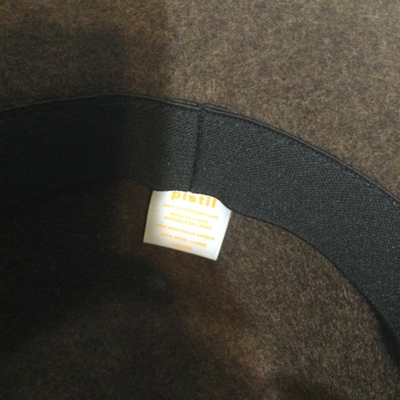 Pistil: tobacco brown wide brim wool hat - Picture 4 of 4